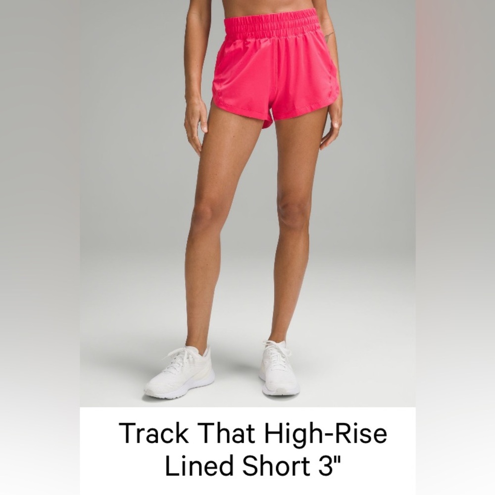 Lululemon Track That High Rise Lined Short 3”